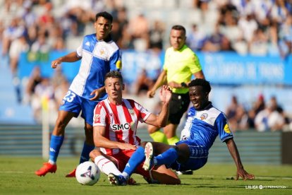 Vesga en una de las jugadas del partido en Sabadell.