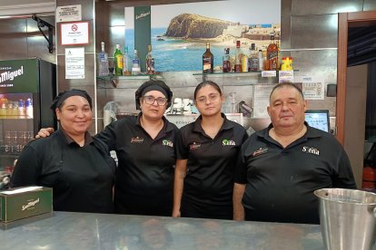El equipo de profesionales del SIena: Sara, María del Mar, Rut y Francisco