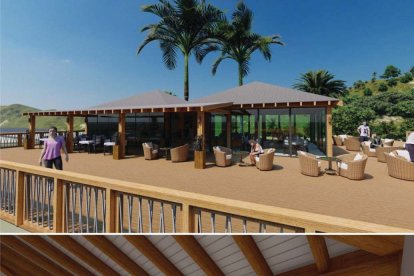 Proyecto de renovación de miradores de El Toyo para crear dos chiringuitos.