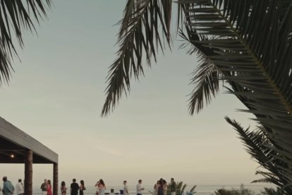 Un momento de la celebración del 40 cumpleaños de Alberto García Maturana en Cala Higuera