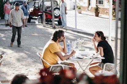 Una cafetería en Rodalquilar.