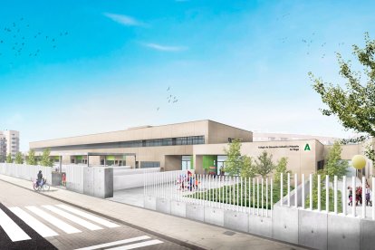 Render del nuevo colegio público de la Vega de Acá.