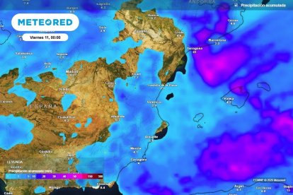 Lluvias este miércoles en la provincia de Almería.