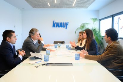 Imagen de la sesión de trabajo en la sede de Knauf Ibérica, en Madrid.