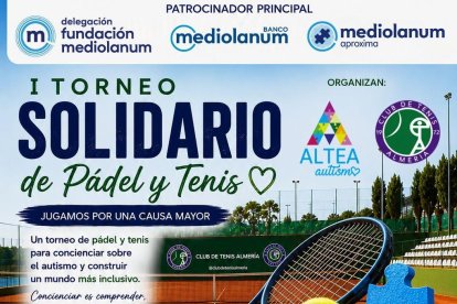El Club de Tenis de Almería acoge este fin de semana el I Torneo Solidario ALTEA de tenis y pádel.