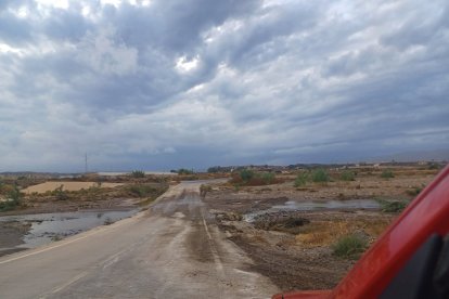 Carretera ya abierta al tráfico en Cuevas del Almanzora.
