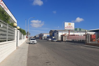Una de las calles del Polígono Industrial Aljoroque I.