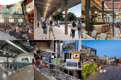 Algunos de los espacios que tendría la renovada Estación del Ferrocarril según el proyecto del Ayuntamiento de Almería.