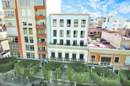 Trama urbana en el centro de Almería.
