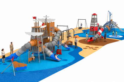 Así se verá una de las partes remodeladas del parque (foto editada para quitar el texto del proyecto)