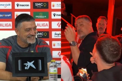 García Pimienta se toma con humor un vídeo que circula por redes sociales en el que sale cantando.