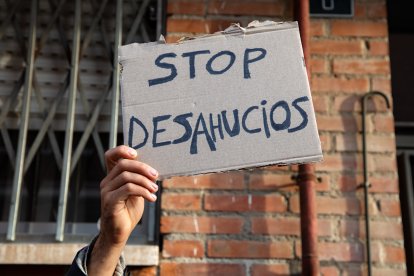 Protesta anti-desahucios.