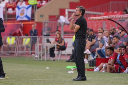 Rubén Albés, hace dos semanas en el Almería-Leganés.