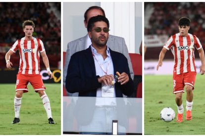 Mohamed Al-Khereiji se frota las manos con Dzodic y Quim.