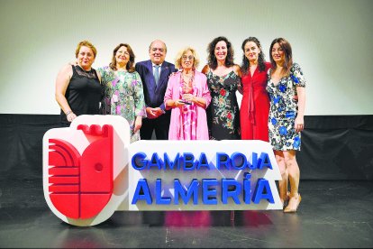Imagen de la Gala de la Gamba Roja en su primera edición con los protagonistas.