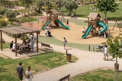 Imagen digital de futuro parque-merendero de Albox.