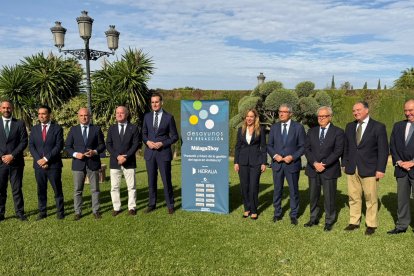 El presidente de la Diputación de Almería, José Antonio García, ha participado en el desayuno 'Presente y futuro de la gestión del agua en Andalucía'