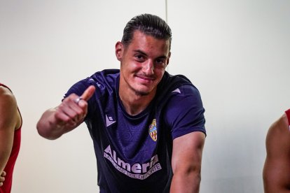 Áron Yaakobishvili apenas un día después de su exhibición con el Almería en la primera eliminatoria de la Copa del Rey.