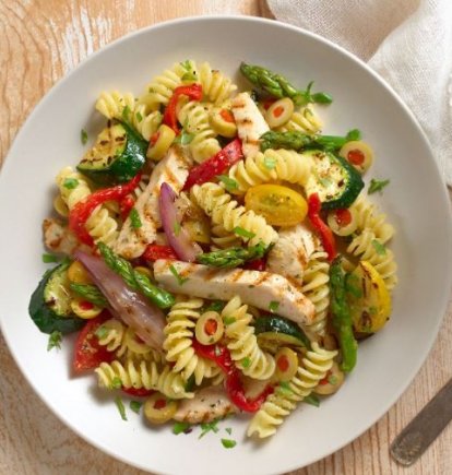 Ensalada de pasta.