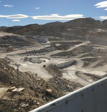 Mirador de las canteras, en Macael.