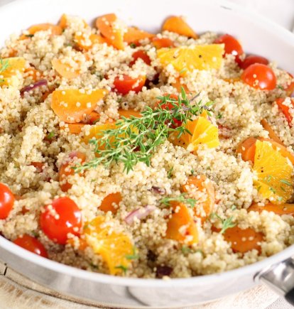 Wok de quinoa.