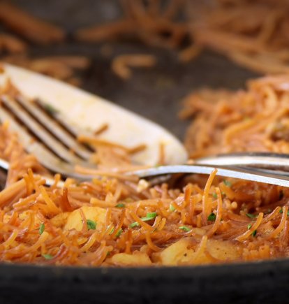 Fideuá para almorzar este sábado.