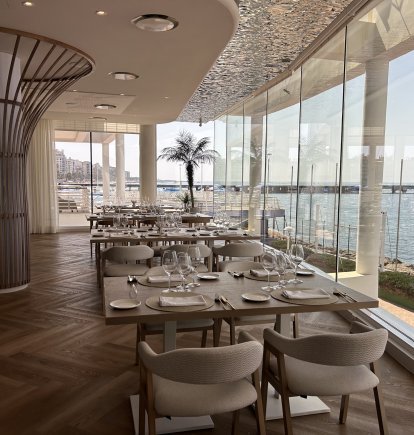 Las asombrosas vistas desde El Candelero, el nuevo restaurante del Club de Mar.