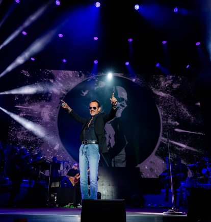Marc Anthony en su concierto en Roquetas, Almería