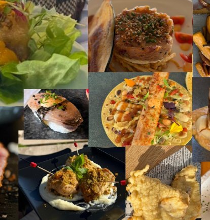 Algunas de las propuestas de la I Jornada Gastronómica del Pez Espada en Roquetas de Mar.