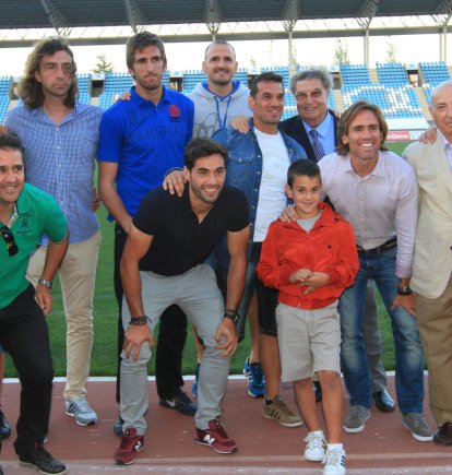 Sergio Pardo, Ángel Férez, Jaime, Alberto Benito, Julián, Fernando Soriano, Ángel Trujillo, Esteban y su hijo menor, Jesús Verdejo, Miguel Ángel Corona, Luis Guillén y Manolo García en 2014.