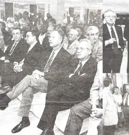 Augusto Delkader en la inauguración de los estudios de Cadena SER en Almería.