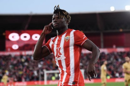 Magnífico rendimiento de El Bilal Touré en Almería a pesar de las lesiones.