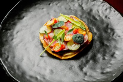 Uno de los platos de Alínea.