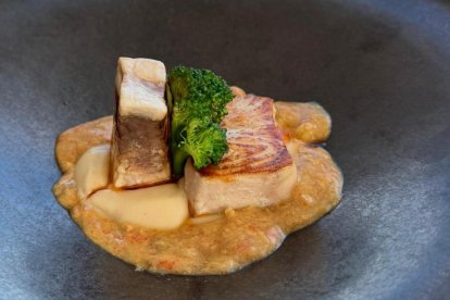 Pez espada marcado en hierro de Palevante.