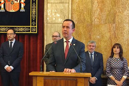 El subdelegado del Gobierno en Almería, José María Martín, durante su intervención.