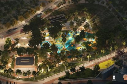 Imagen del diseño digital de cómo está previsto que sea el Parque de la Vida de Huércal-Overa.