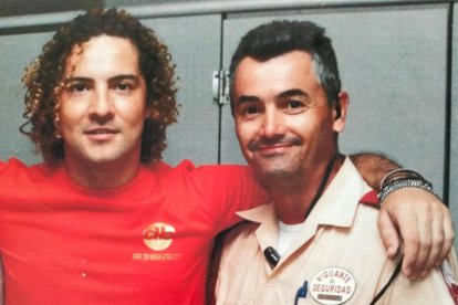 Con David Bisbal cuando el cantante almeriense empezaba a saltar a la fama.