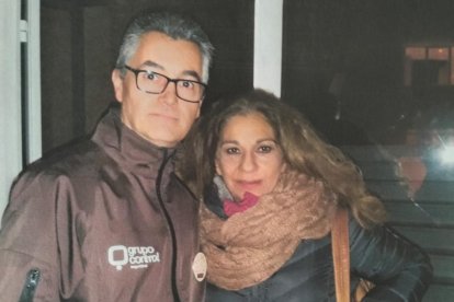 Con Lolita en uno de sus conciertos en Almería.