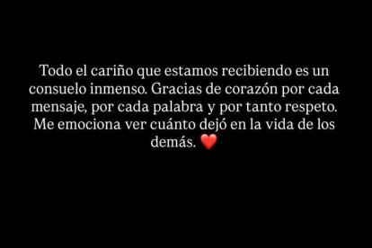 Mensaje compartido este miércoles por David Bisbal en sus stories.
