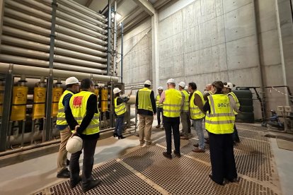 Recorrido por las instalaciones en obras de reparación de la desaladora del Bajo Almanzora I.