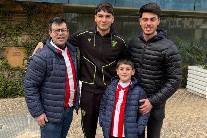 Con Federico Bonini, uno de los grandes fichajes del Almería esta temporada.
