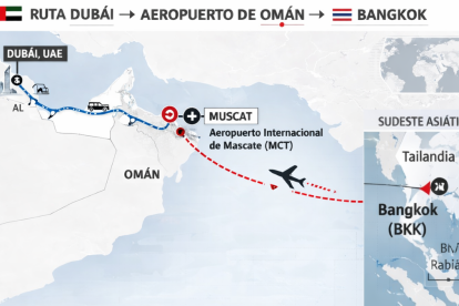 La ruta de esta familia almeriense para escapar de Dubái.
