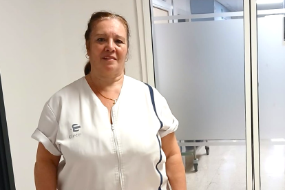 Remedios es limpiadora de Clece en el hospital Universitario Torrecárdenas.