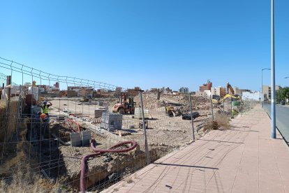 Trabajos en marcha en el sector de Los Molinos