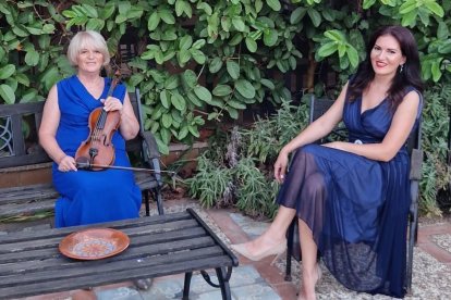 Anna Moog el año pasado en su concierto en el Huerto Jardín de La Alquería.