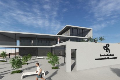 Posible diseño del edificio comarcal de Huércal-Overa en una imagen facilitada por el Ayuntamiento.