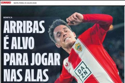 La portada con la información de Arribas.