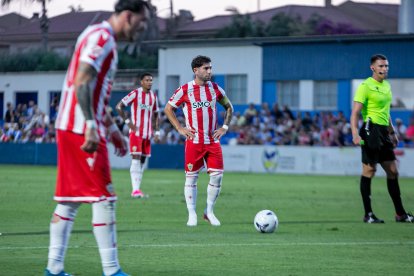 Embarba en el amistoso de pretemporada en Águilas.