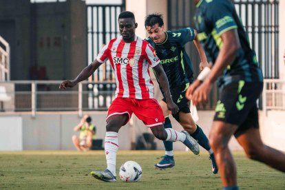 Baba en el primer amistoso de la pretemporada contra el Águilas.
