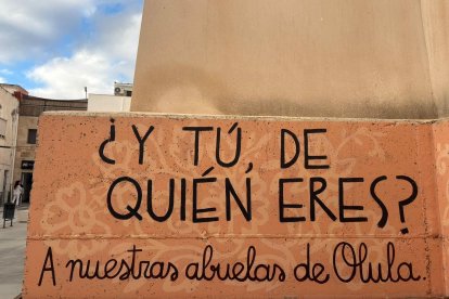 Parte del mural ya presente en las calles de Olula del Río.